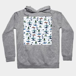 Orca Encounter Ditsy (Tiny) Print Hoodie